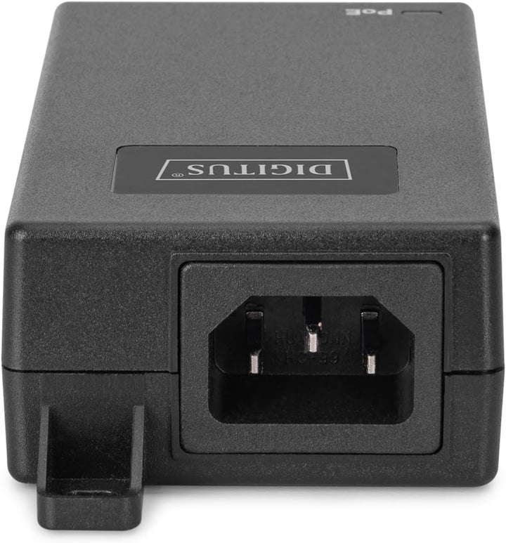 DIGITUS PoE+ Injektor – 1 Gbit/s – 30W PoE-Budget – IEEE802.3at | 100m Reichweite – R45-Ein- und Aus