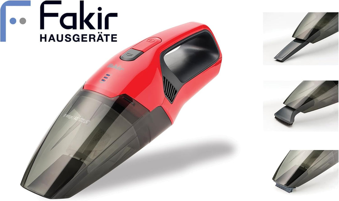 Fakir AS 1072 LNT Handstaubsauger Akku Kabellos, Nass & Trockenfunktion 7.4V Akku 23 Minuten Betrieb