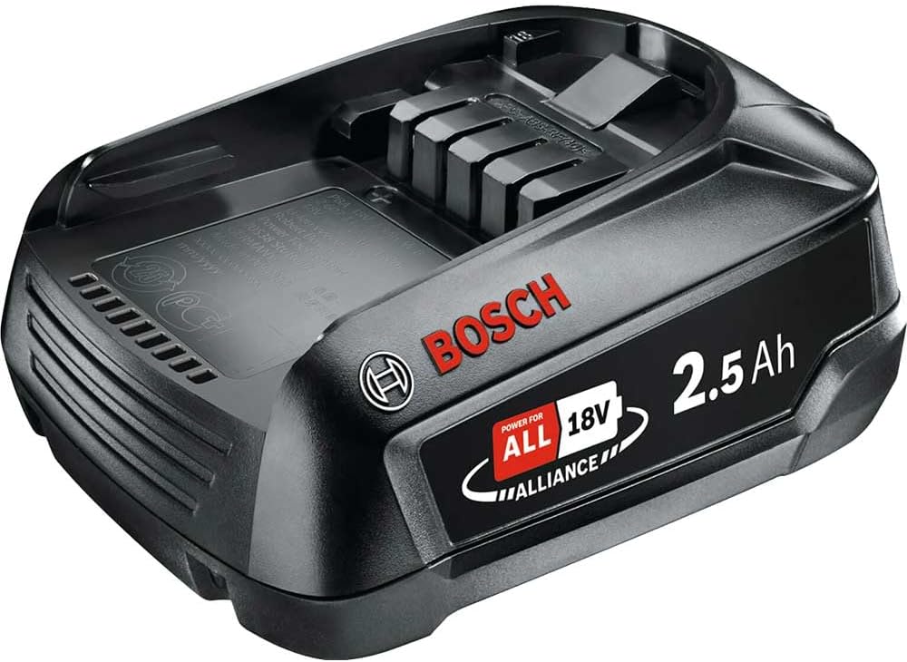 Bosch 18 Volt Ersatz Akku (2,5 Ah, kompatibel mit allen Geräten des grünen Bosch Home & Garden 18 Vo