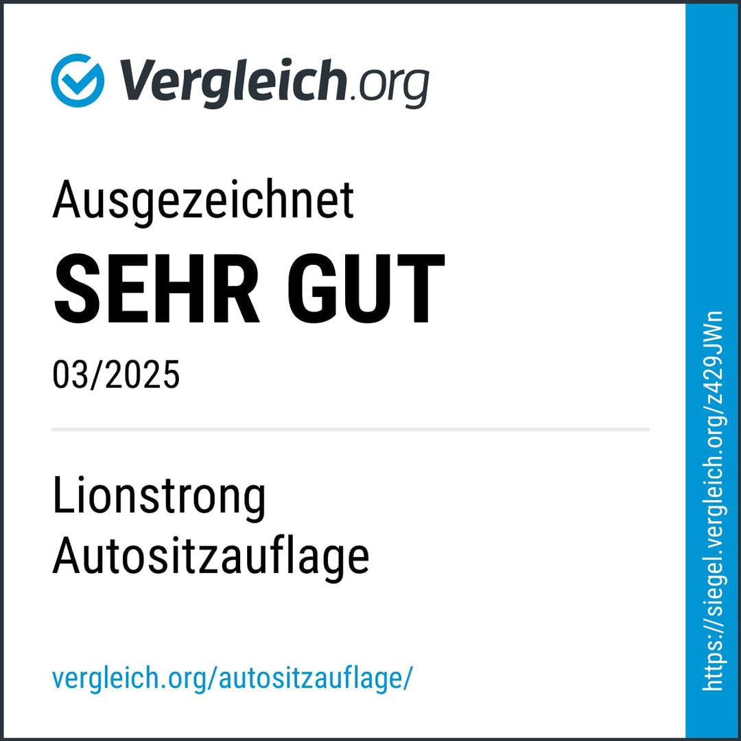 LIONSTRONG® Autositzschoner Vordersitz universell kompatibel [WASSERDICHT] - Autositzbezüge Vordersi