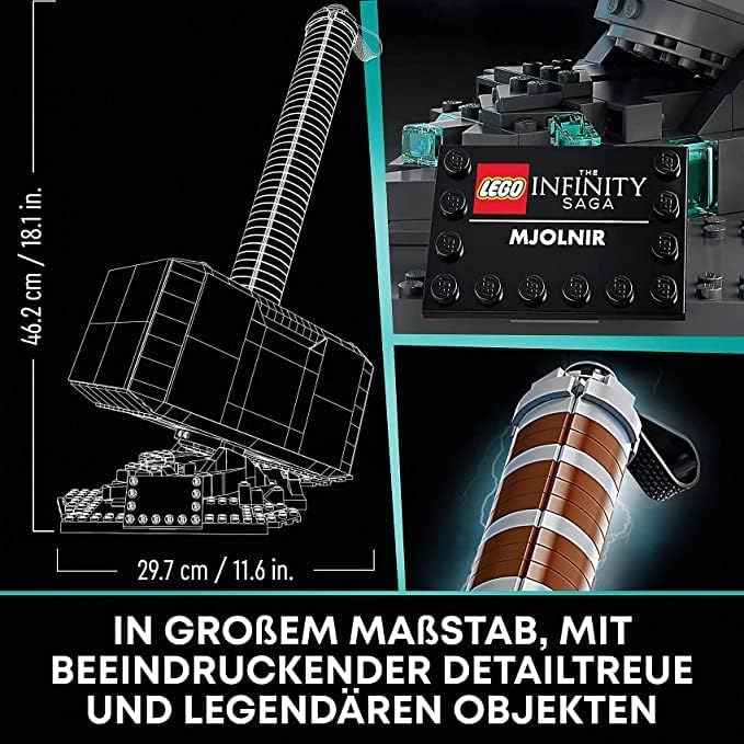LEGO Marvel Super Heroes Thors Hammer Konstruktionsspielzeug, aus Marvel