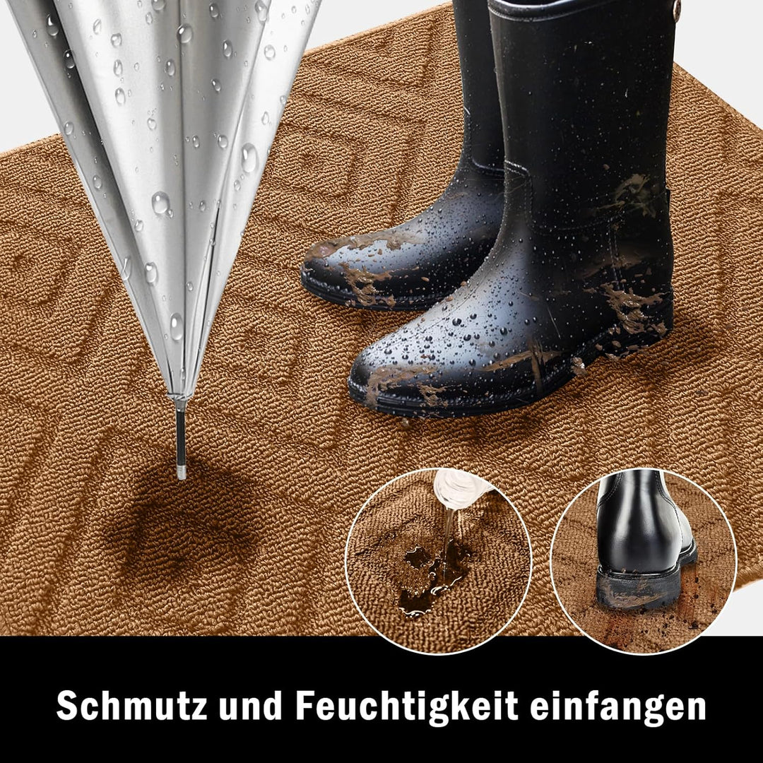 Innen Schmutzfangmatte,rutschfeste Fussmatte, badematte,Wasserdicht und robuster Schmutzfänger für E