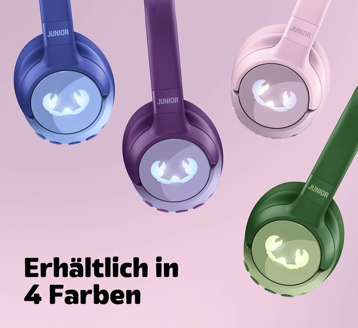 Fresh 'n Rebel Clam Junior, Bluetooth-Kopfhörer für Kinder mit aktiver Geräuschunterdrückung, sicher