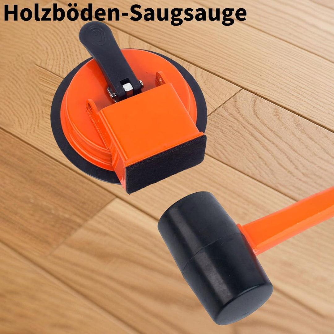 BodenlüCken Fixierer Set, Bodenfugen-Reparaturwerkzeugs, Werkzeug Laminat-BodenlüCken Mit Gummihamme