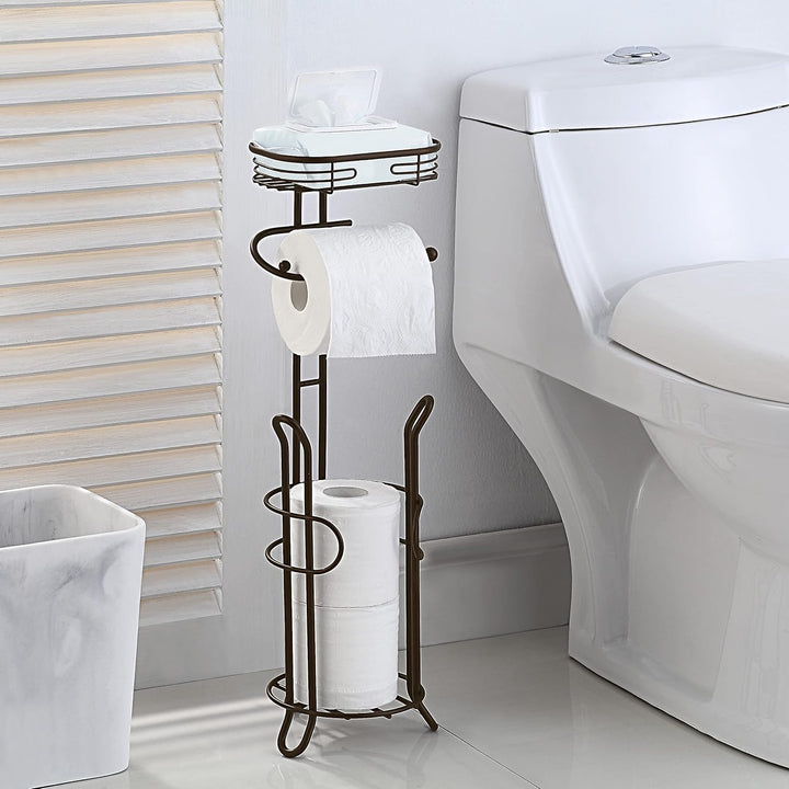 SunnyPoint Schwerer Toilettenpapierhalter für das Badezimmer, mit Reserve und Ablage, der Reserve-Be