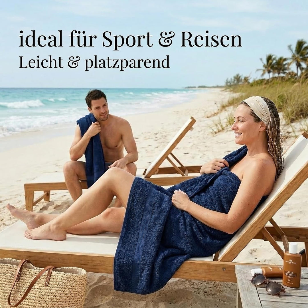 Betz Premium 10er Frottier Handtuch-Set - 2X Liegetücher - 4X Handtücher - 2X Gästetücher - 2X Wasch