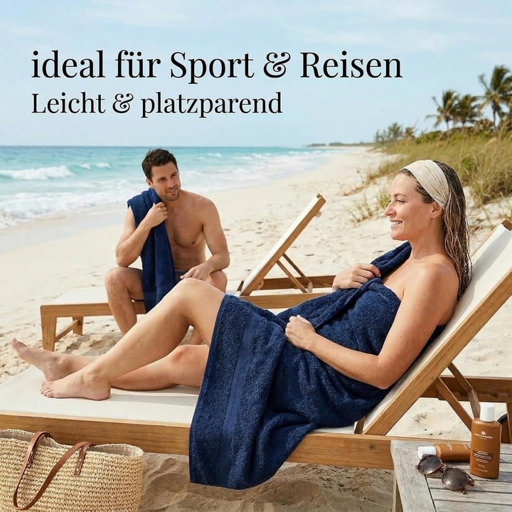 Betz Premium 10er Frottier Handtuch-Set - 2X Liegetücher - 4X Handtücher - 2X Gästetücher - 2X Wasch