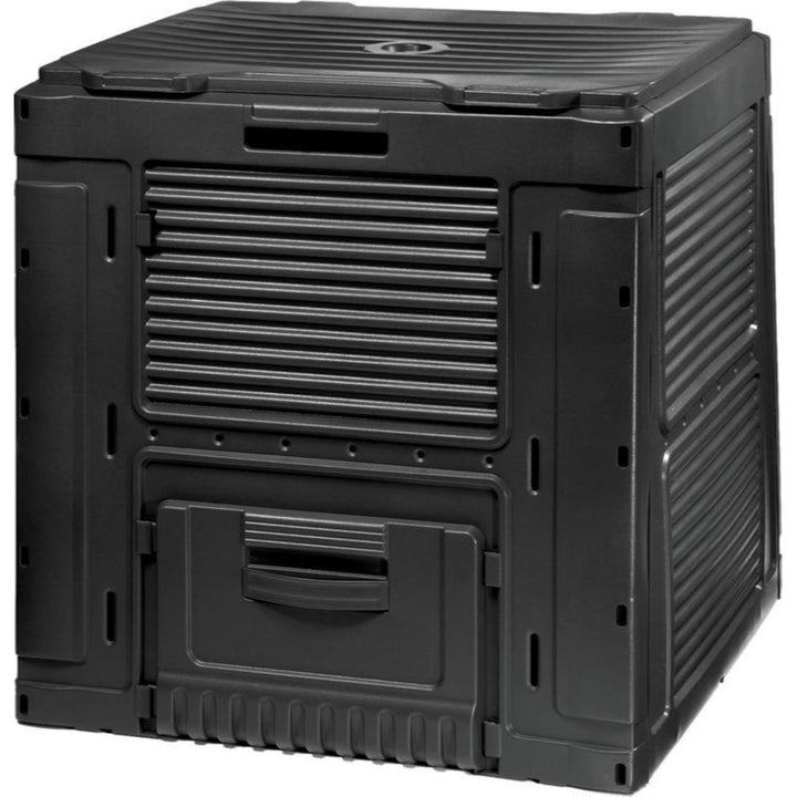 Curver Outdoor E-Composter Gartenkomposter aus Kunststoff 470L Schnellkomposter Deckel Klappbar 79 x