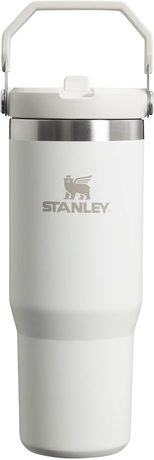 Stanley IceFlow Flip Straw Trinkflasche mit Strohhalm 0.89L - Thermosflasche Hält 12+ Stunden Kalt -