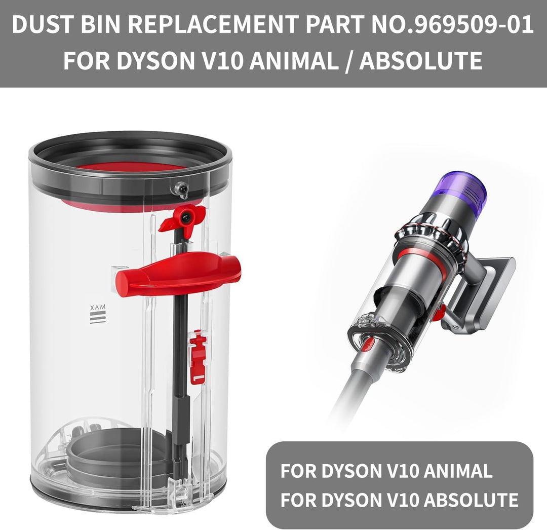 Hochwertiger Ersatz-Staubbehälter für Dyson V10 SV12 SV13 SV27 Staubsauger, für Dyson Staubsauger Zu