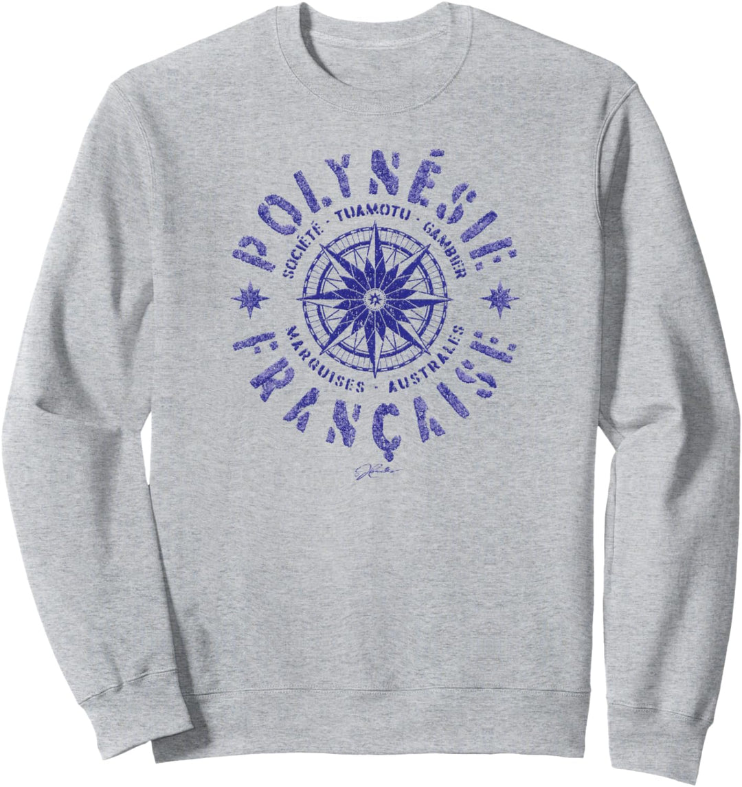 JKämme: Französisch Polynesien, Kompassrose Sweatshirt