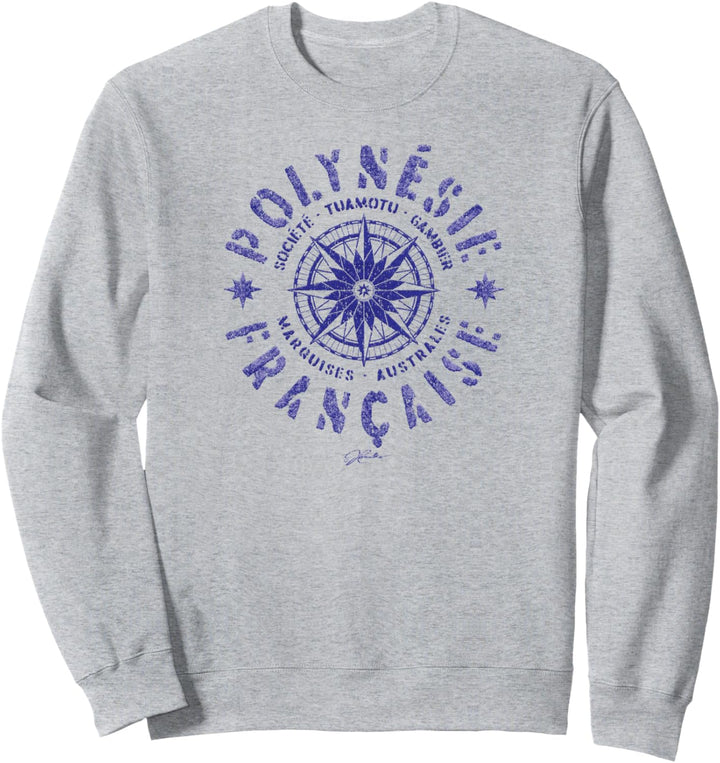 JKämme: Französisch Polynesien, Kompassrose Sweatshirt