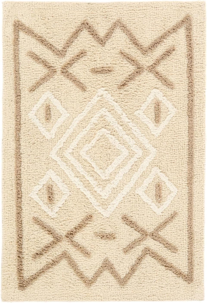RugVista Badematte Atlantis, 90 x 60 cm, Rechteckig, Mittelflor, Moderner Badteppich, Maschinenwasch