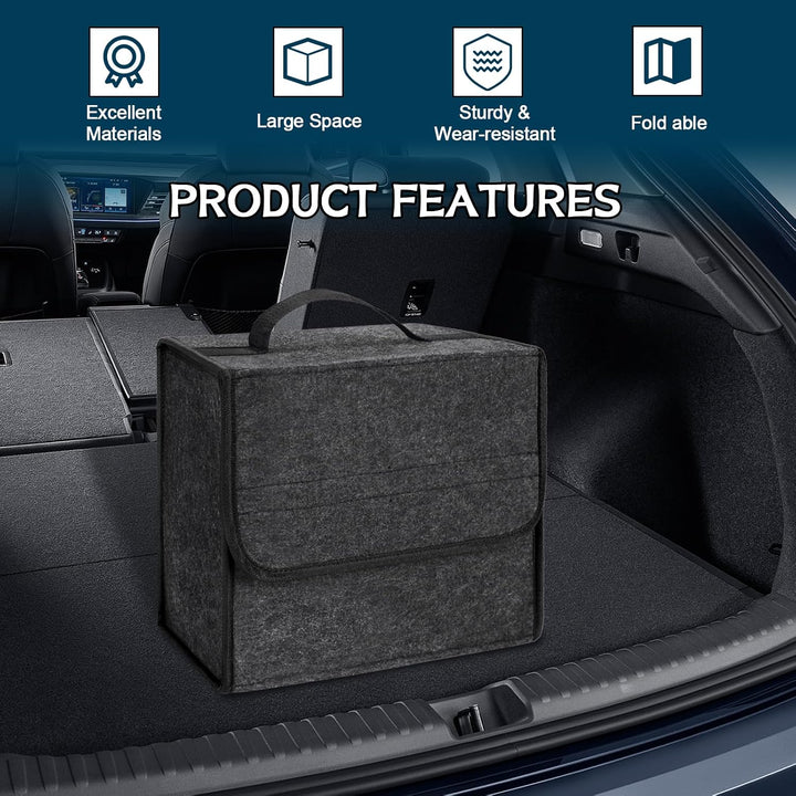 2 Stück Auto Kofferraum Organizer,Auto Organizer Toolbag,Kofferraumtasche | Faltbar Autotasche Koffe