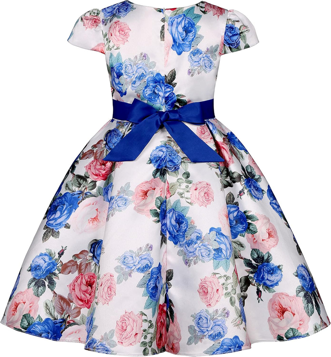 Mädchen Kleid mit schräger Schulter, Brautjungfer, Hochzeit, Prinzessin, Kinder, Schleife, Geburtsta
