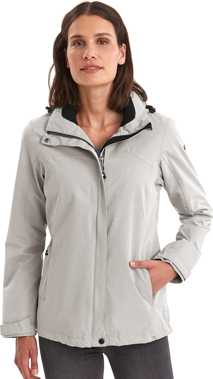 Killtec Damen Inkele Funktionsjacke Mit Abzippbarer Kapuze 38 hellbeige, 38 hellbeige