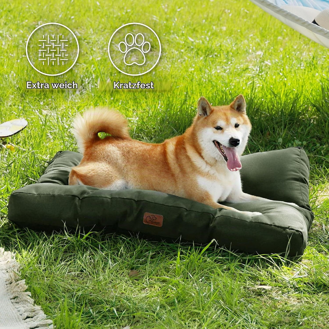 BEDSURE Hundekissen kleine Hunde waschbar - 76x50cm hundematratze wasserdicht M für kleine, mittelgr