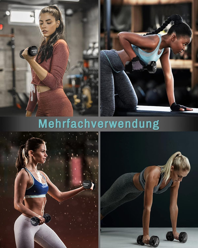 MENCIRO Hanteln 2er Set für Männer und Frauen, 1KG - 5KG Kurzhanteln Gewichte für Zuhause Fitnessstu