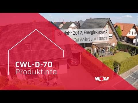 Wolf Comfort-Wohnungs-Lüftung CWL-D-70 Dezentral Aussenwandhaube Edelstahl