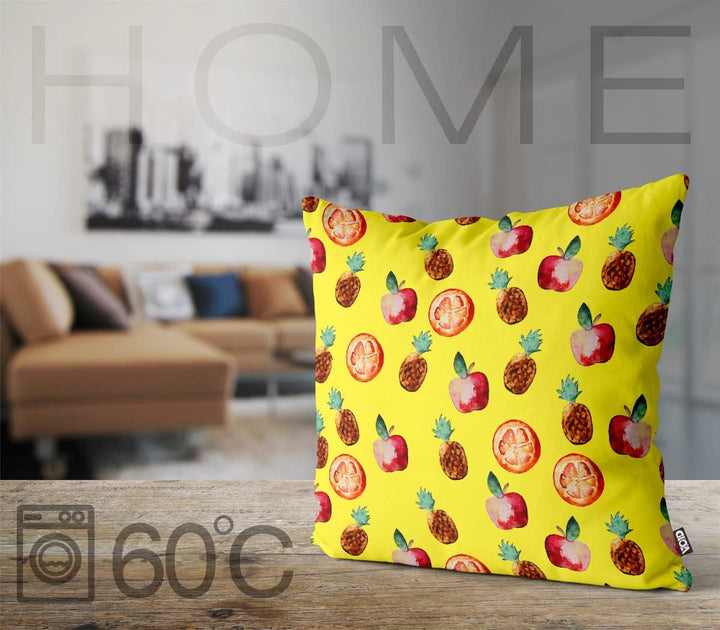 VOID Äpfel Ananas Orangen Kissenbezug Kissenhülle Sofakissen Kissen Deko Outdoor-Kissen Dekokissen,