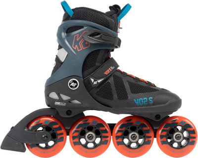 K2 Skates Unisex Inline Skates VO2 S 90, black - blue - orange, 30G0245 EU: 43.5 (UK: 9 / US: 10) bl