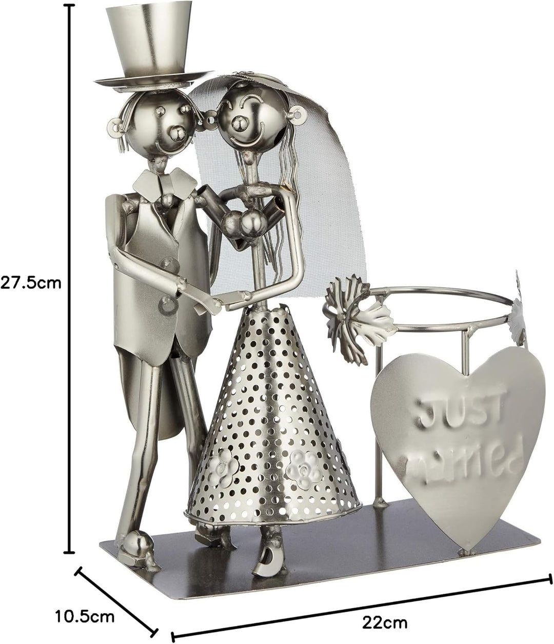 Cepewa Weinflaschenhalter Brautpaar Flaschenhalter Flasche Flaschenständer Hochzeit