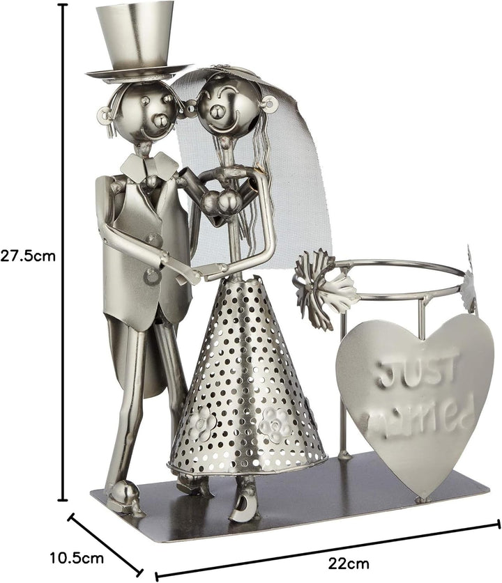 Cepewa Weinflaschenhalter Brautpaar Flaschenhalter Flasche Flaschenständer Hochzeit