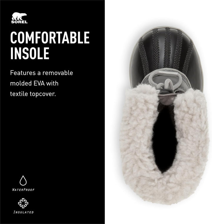 Sorel Yoot PAC Nylon Waterproof wasserdichte Winterstiefel für Kinder, Lila (Purple Dahlia x Foxglov