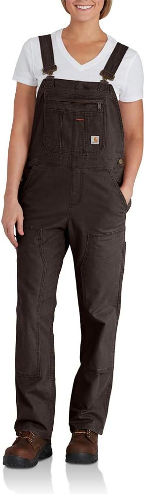 Carhartt Herren Crawford Double Front Bib Overalls S Dunkelbraun, S Dunkelbraun