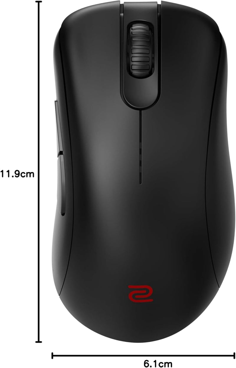 BenQ - Zowie EC3-CW Kabellose Ergonomische Esports Gaming Maus, Verbesserter Empfänger, Mausrad mit