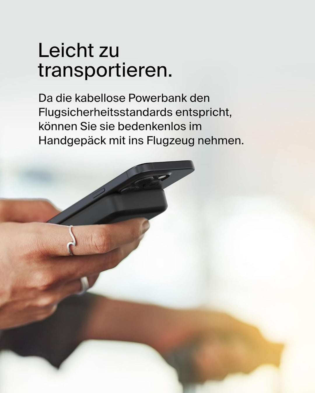 Belkin BoostCharge Pro Kabellose Powerbank 10000mAh mit Qi2, MagSafe-Kompatibles Tragbares Ladegerät