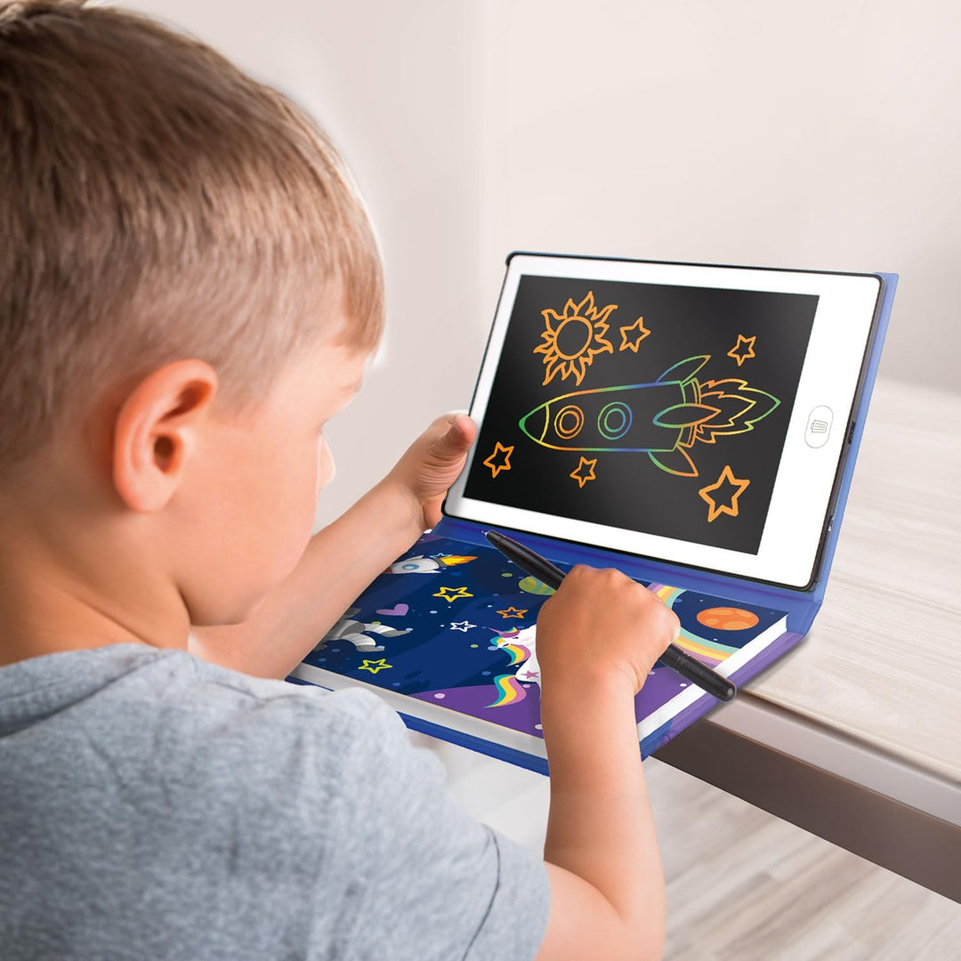 Big Minds - Maltafel Zaubertafel Buchformat | LCD Schreibtafel Kinder | Drawing Tablet Ideal Für Kin