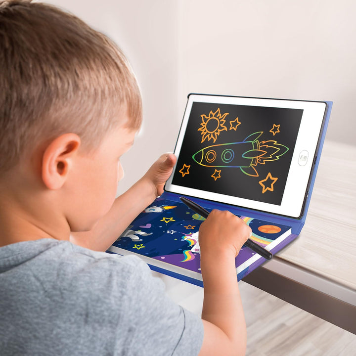 Big Minds - Maltafel Zaubertafel Buchformat | LCD Schreibtafel Kinder | Drawing Tablet Ideal Für Kin