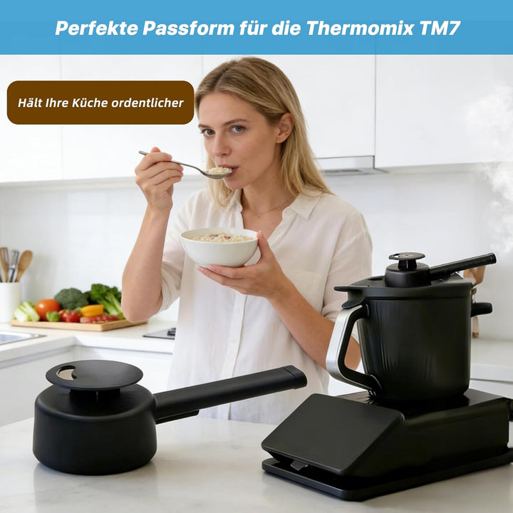 Displayschutz und Dampfumleiter Set für Thermomix TM7 Bimby, Silikon Display Abdeckung gegen Kratzer