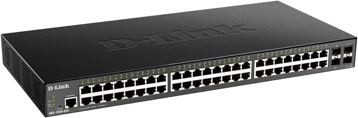 D-Link DGS-1250-52X/E, 52-Port Layer 2/3 Smart Managed Gigabit Switch (48x BaseT Port, 4 x 10G SFP+