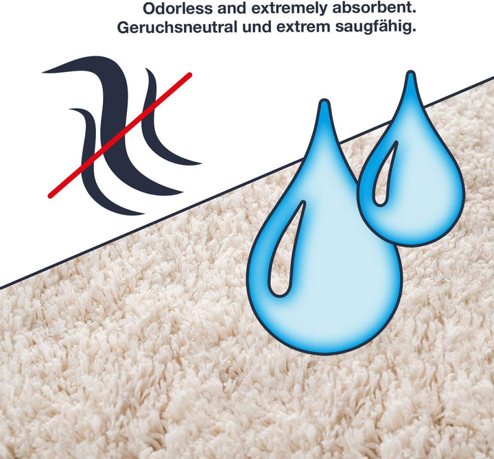 WohnDirect Premium Hochflor Badezimmerteppich Rosa • Rutschfester & Extra Flauschiger Badvorleger •