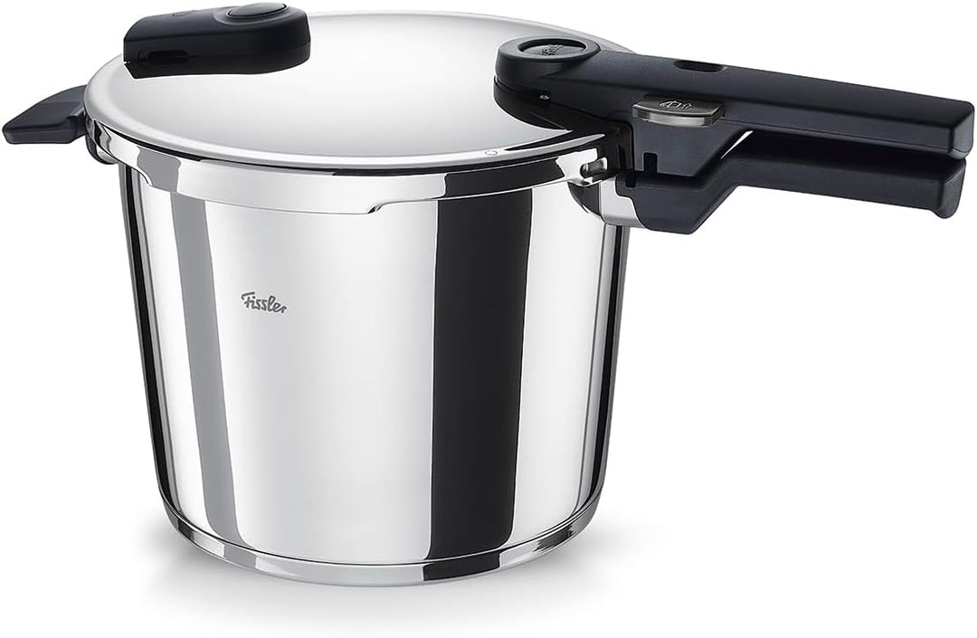 Fissler Vitaquick / Schnellkochtopf (6L, Ø 22 cm) Edelstahl-Dampfkochtopf, 2-Garstufen, inkl. Einsat
