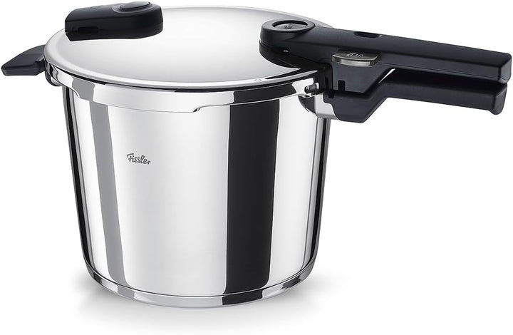 Fissler Vitaquick / Schnellkochtopf (6L, Ø 22 cm) Edelstahl-Dampfkochtopf, 2-Garstufen, inkl. Einsat
