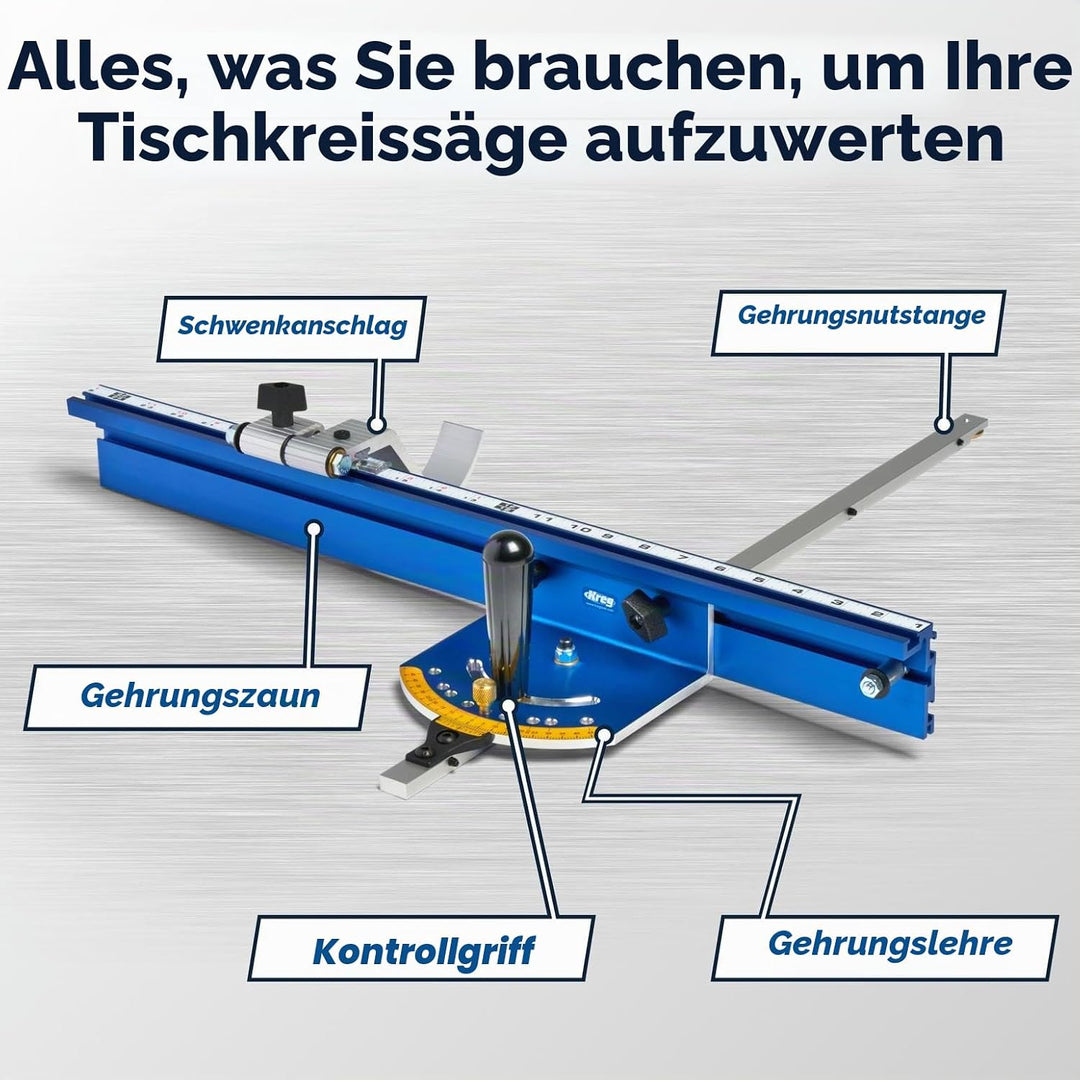 Kreg KMS7102 Tischsägen-Präzisions-Gehrungslehre-System – werkseitig kalibriert – mit Gehrungslehre