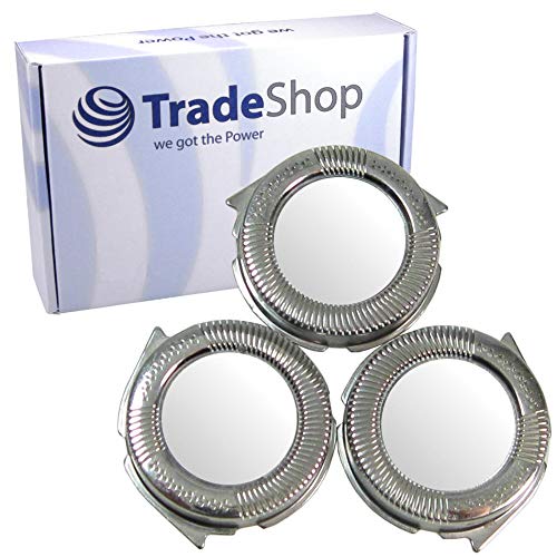 Trade-Shop 3er Set Scherkopf Messer Klingen Rasierklinge kompatibel mit Philips SensoTouch HQ7782 HQ