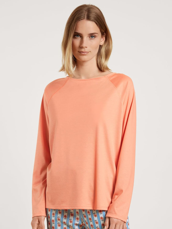 CALIDA Favourites Langarmshirt Damen, aus 100% Baumwolle 40-42 Canyon Sunset, 40-42 Canyon Sunset
