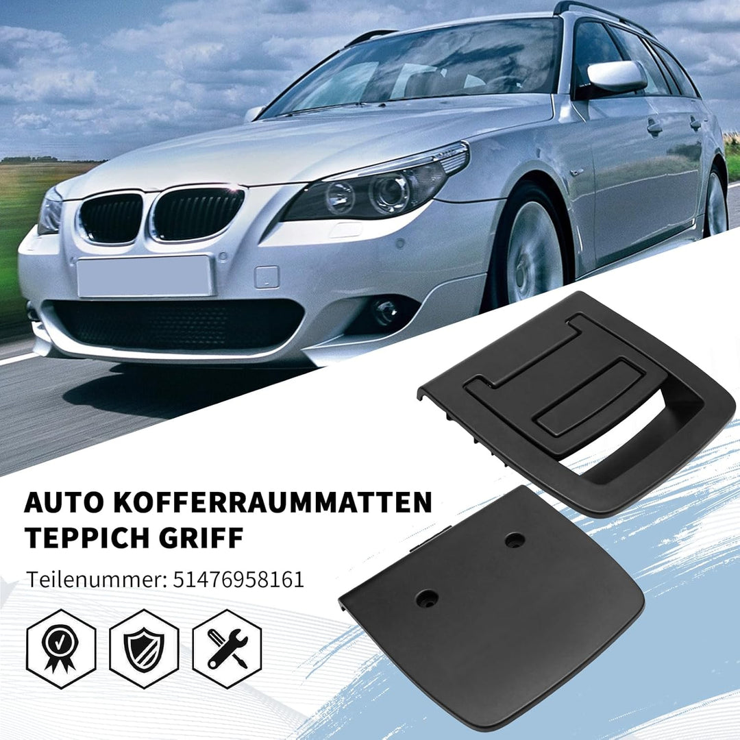 51476958161 Auto Kofferraummatten Teppich Griff, Griff Einlegeboden Gepäckraum, Ersatz für BMW 5er E