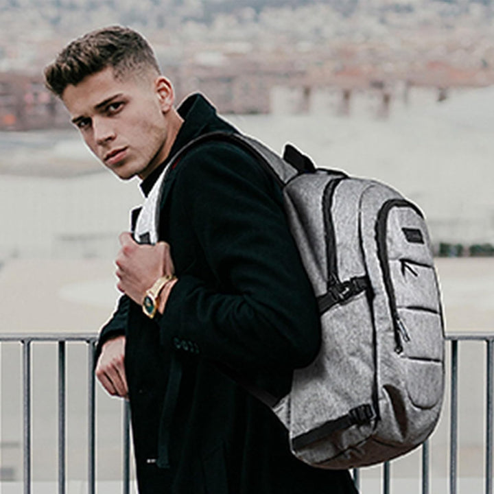 Tzowla Anti Diebstahl Laptop Rucksack für Herren,Rucksack Wasserdicht mit USB-Ladeanschluss und Schl