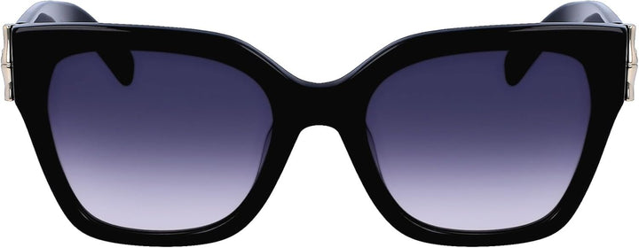 Longchamp Unisex LO732S Sunglasses, 001 Black, 55