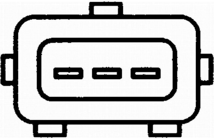 HELLA 6PG 009 108-091 Klopfsensor - 12V - Kabel: 740mm - Steckergehäuseform: eckig