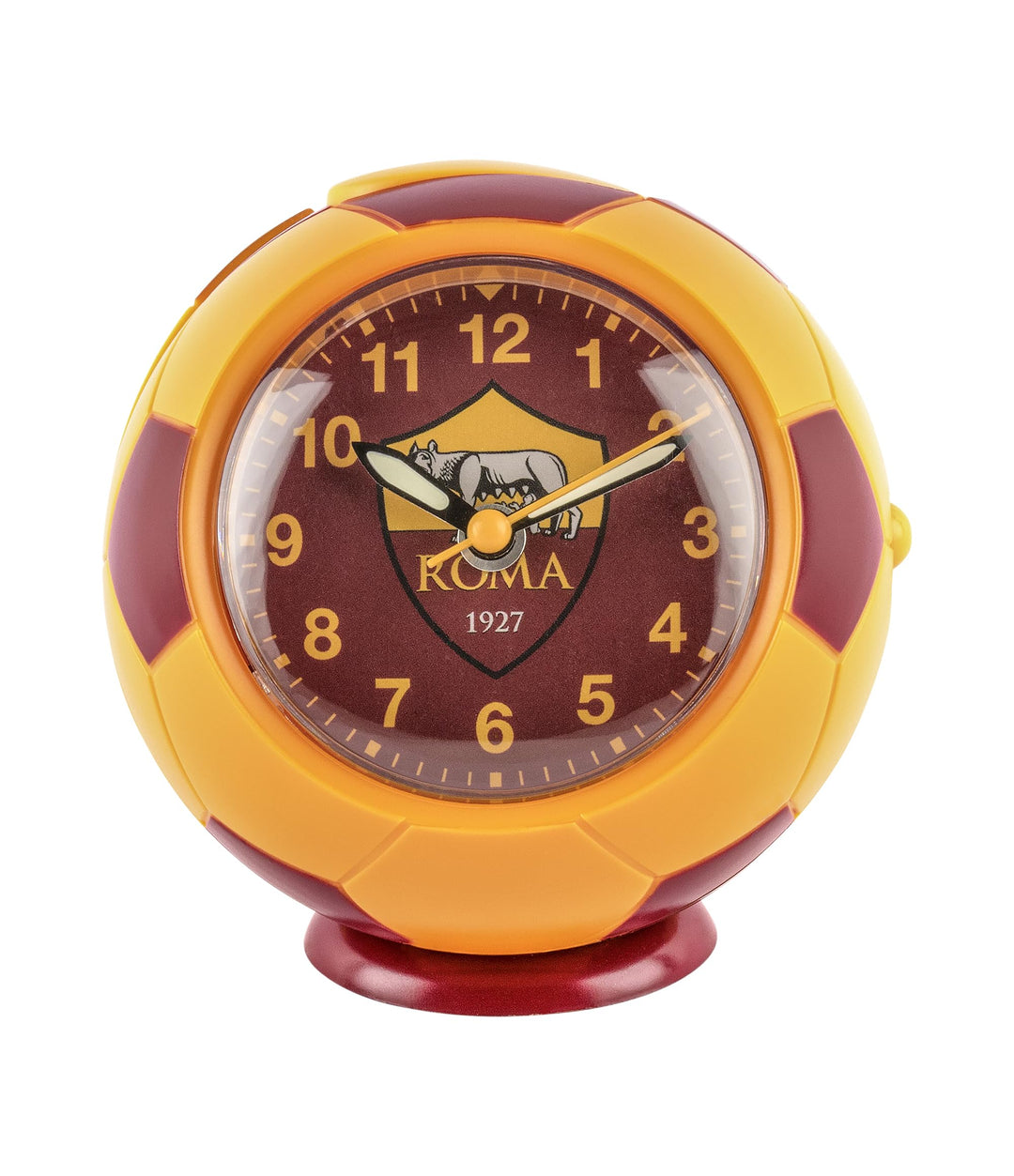 Seven AS Roma Quarzwecker Fussball Rot Gelb Kinder Jungen Fussball Fan Geschenk