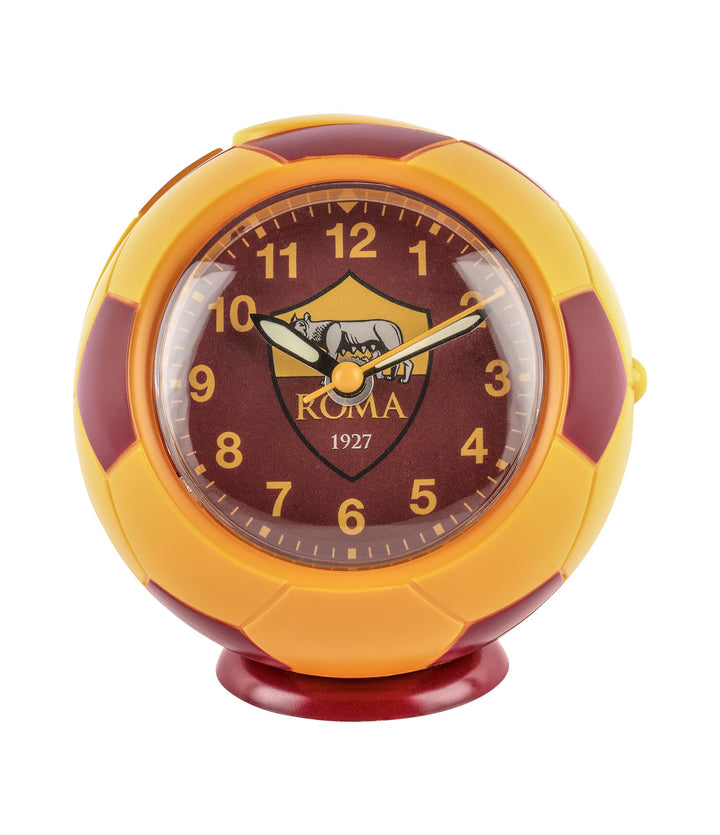Seven AS Roma Quarzwecker Fussball Rot Gelb Kinder Jungen Fussball Fan Geschenk