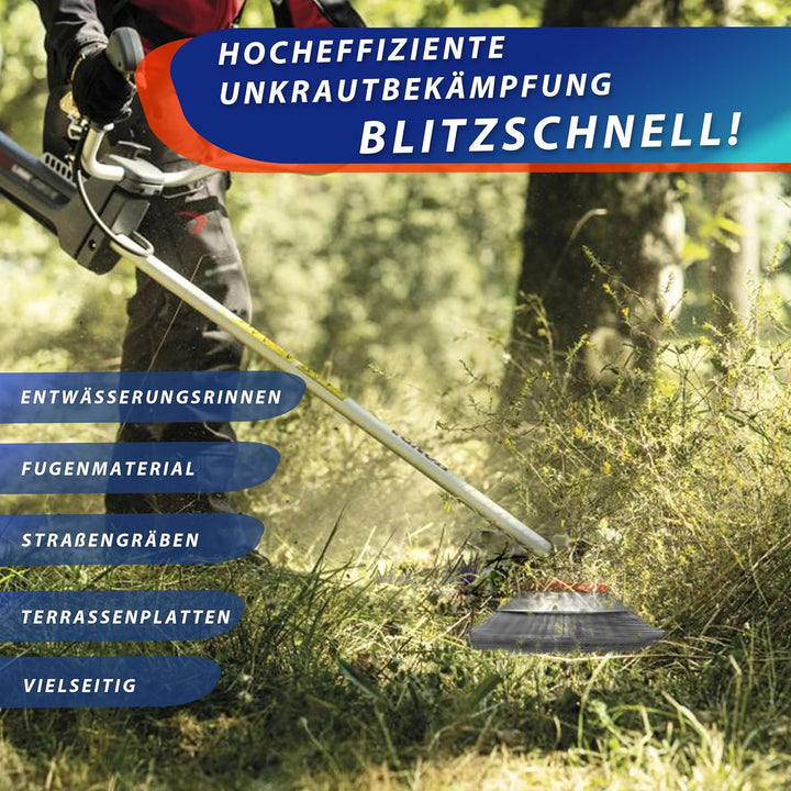 WEGLUST Unkrautbürste Wildkrautbürste für Motorsense Freischneider Rundbürste für Motorsense - 200x2