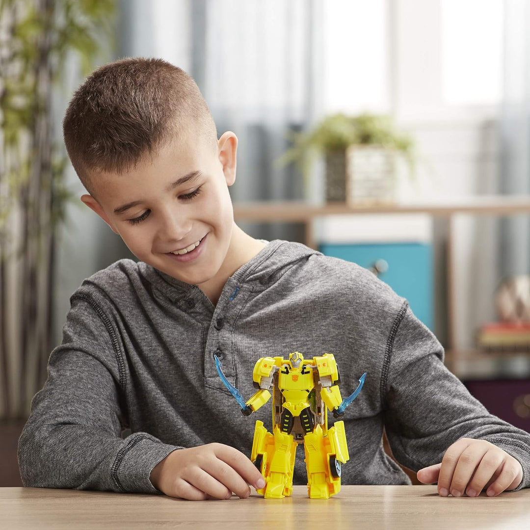 Transformers Cyberverse Ultra-Klasse Bumblebee Action-Figur, lässt Sich für mehr Power mit der Energ
