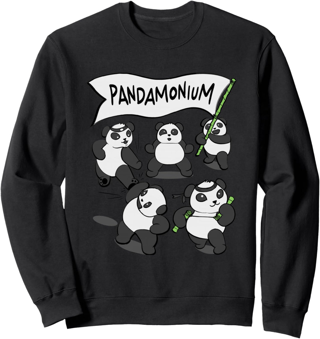 Pandamonium - Lustiger Pandabär Sweatshirt